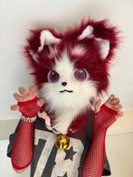 Furry masker, staart en ketting met bel NIEUW, Hobby en Vrije tijd, Kostuums, Theaterbenodigdheden en LARP, Ophalen of Verzenden