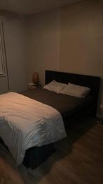 Ikea Malm bed., Gebruikt, Zwart, Tweepersoons, Ophalen of Verzenden