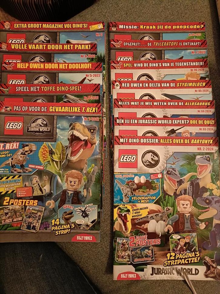 Lego Jurassic World Magazines - 3 euro p/st, Kinderen en Baby's, Speelgoed | Duplo en Lego, Nieuw, Lego, Ophalen of Verzenden