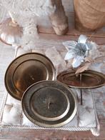 3 vintage oude kaarsenstandaard kaarsenhouder houder kaars, Ophalen of Verzenden