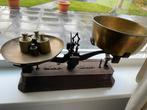 Antieke weegschaal met gewichten, Antiek en Kunst, Curiosa en Brocante, Ophalen