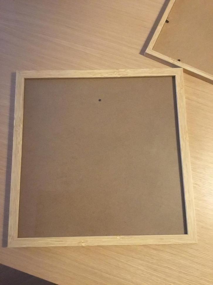 2 Houten Fotolijsten voor LPs, Audio, Tv en Foto, Fotografie | Fotolijsten, Zo goed als nieuw, Ophalen