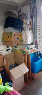20 volle dozen rommelmarktspullen huisraad - speelgoed, Gebruikt, Ophalen