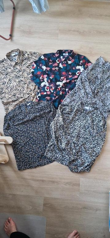Pakket 6 blousjes met printje oa Vila+JDY+Mango mt38/M NIEUW beschikbaar voor biedingen