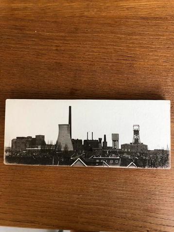 Vintage Foto op hout steenkoolmijnen staatsmijnen mijnen beschikbaar voor biedingen
