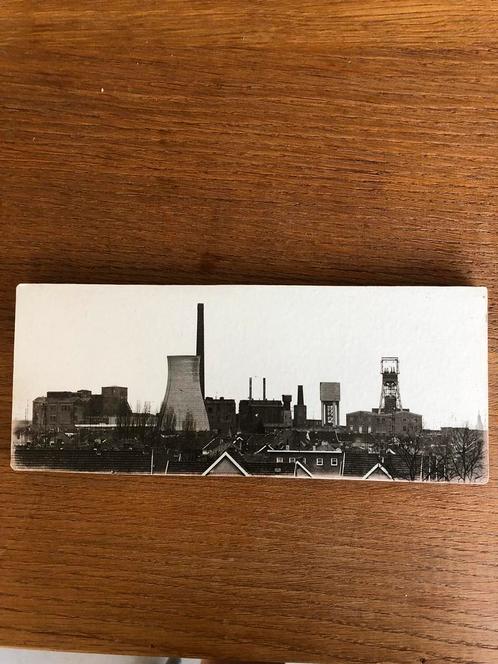 Vintage Foto op hout steenkoolmijnen staatsmijnen mijnen, Antiek en Kunst, Kunst | Tekeningen en Foto's, Ophalen of Verzenden