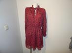 BA&SH bordeaux rode jurk strik bij de hals printje mt 2/M, Kleding | Dames, Jurken, Maat 38/40 (M), Verzenden, Zo goed als nieuw