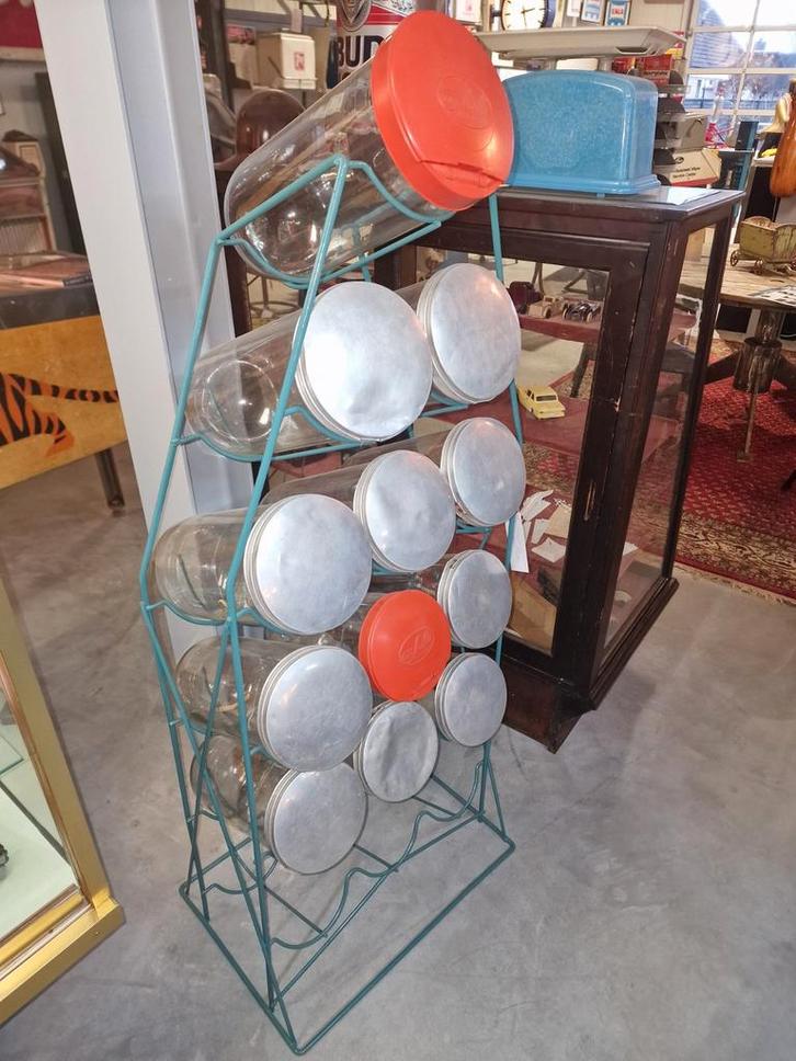 Snoep potten regal/rek van melle, Antiek en Kunst, Antiek | Woonaccessoires, Ophalen