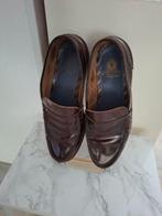 Bruine leren loafers - Maat 43, Loafers, Ophalen of Verzenden, Gedragen, Onbekend
