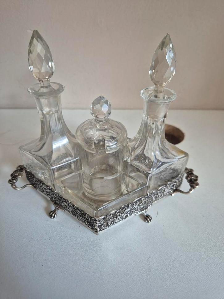 messing tafelset, Antiek en Kunst, Antiek | Glas en Kristal, Ophalen of Verzenden
