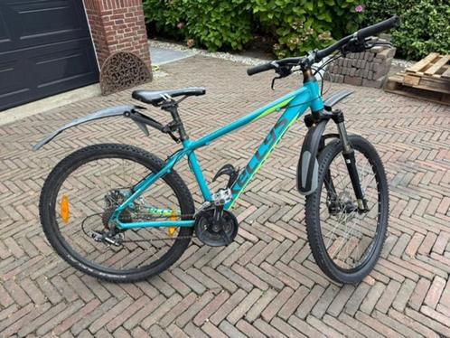 Kinder mountainbike Kellys Kiter groen/turquoise, Fietsen en Brommers, Fietsen | Jongens, Gebruikt, 26 inch of meer, Handrem, Versnellingen