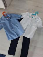 Donkerblauwe broek met 2 blouses, maat 140, Ophalen of Verzenden, Zo goed als nieuw, Meisje, Broek