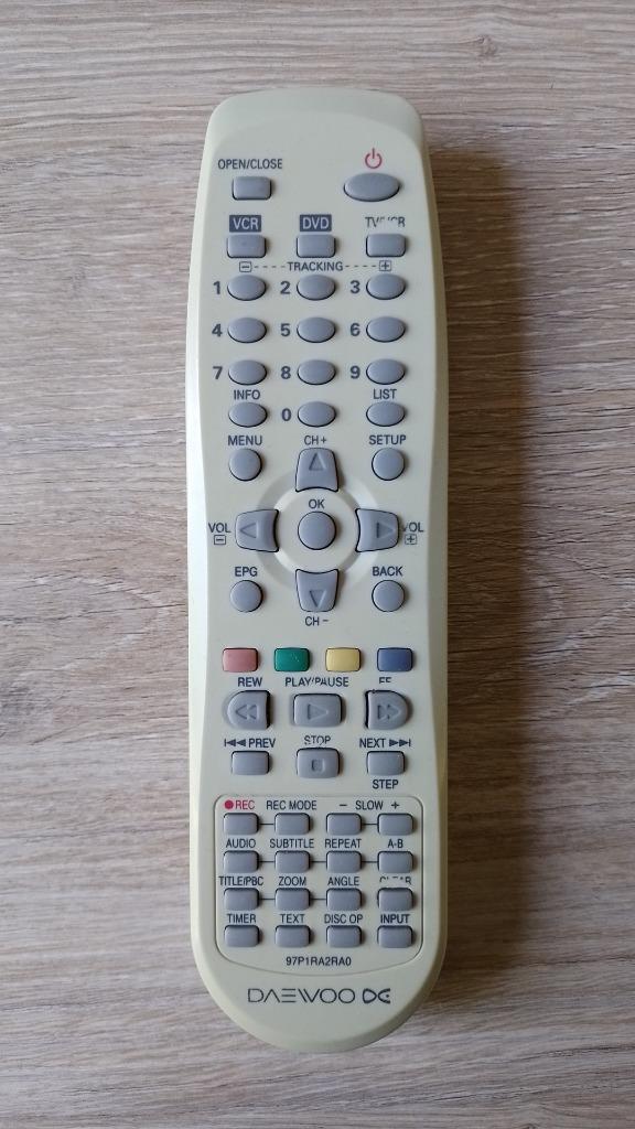 Daewoo 97p1ra2rao afstandsbediening originele 97p1ra2ra0, Audio, Tv en Foto, Afstandsbedieningen, Gebruikt, Origineel, Dvd, Vhs