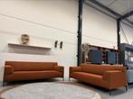 2 Nieuw Design on Stock Bloq 3 & 2,5 zits Bank Brema Terra, 75 tot 100 cm, Ophalen of Verzenden, Rechte bank, Stof