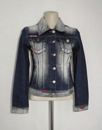 Blauw-bleach -regular fit- spijkerjasje van Crazy Age beschikbaar voor biedingen
