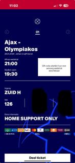 Ajax - Olympiakos Fside, Tickets en Kaartjes, Eén persoon, December