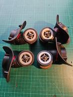 Vier wieltjes  - Zwenkwieltjes, Doe-het-zelf en Verbouw, Zwenkwielen, Ophalen of Verzenden, Gebruikt