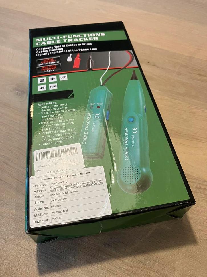 Allteq kabeltester met toongegerator  nieuw in doos, Doe-het-zelf en Verbouw, Meetapparatuur, Nieuw, Ophalen of Verzenden