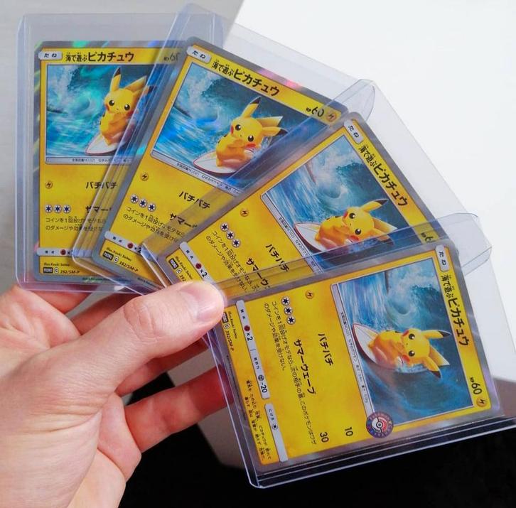 Playing In The Sea Pikachu a.k.a Surfing Pikachu Mint, Hobby en Vrije tijd, Verzamelkaartspellen | Pokémon, Nieuw, Losse kaart