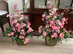 Zijden bloem arrangementen, Ophalen of Verzenden, Zo goed als nieuw