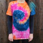 Spiral tie dye roze - blauw - oranje t-shirt unisex maat XS, Kleding | Dames, Spiral Creaties, Nieuw, Maat 34 (XS) of kleiner