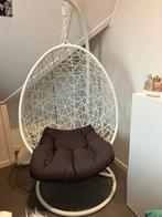 Hangstoel Egg Chair Wit, Ophalen, Zo goed als nieuw, Wit, Eén