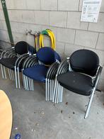 Wachtkamer stoelen (16 stuks), Vijf, Zes of meer stoelen, Gebruikt, Ophalen of Verzenden, Zwart