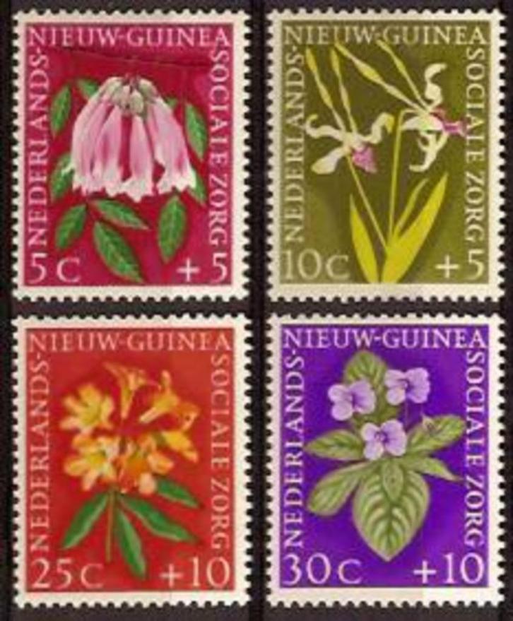 Ned Nieuw Guinea 57/60 ongebruikt Bloemen 1959, Postzegels en Munten, Postzegels | Nederlands-Indië en Nieuw-Guinea, Postfris
