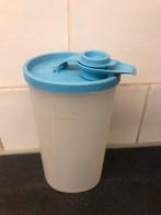 Tupperware kannetje kan beker 500 ml schenktuit dopje ovaal, Blauw, Beker of Kan, Ophalen of Verzenden, Zo goed als nieuw