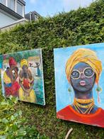 Afrikaanse vrouw, Antiek en Kunst, Kunst | Schilderijen | Klassiek, Ophalen