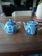 2 antieke theepotje van langelijs,1 rond andere kantig, Ophalen of Verzenden