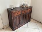 Massief houten dressoir, Ophalen, 100 tot 150 cm, Zo goed als nieuw, 25 tot 50 cm