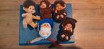 Monchichi 5x vintage, Kinderen en Baby's, Speelgoed | Knuffels en Pluche, Ophalen of Verzenden, Overige typen