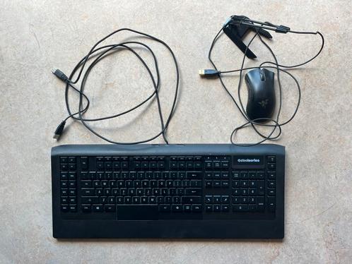 Steelseries toetsenbord; Razer muis; Razer mouse bungee, Computers en Software, Toetsenborden, Gebruikt, Ophalen of Verzenden