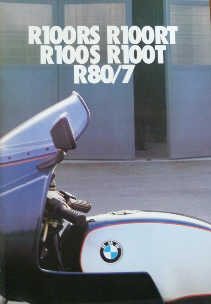 Folder BMW R100RS/ R100 RT/ R100S/ R100T/ R80/7 2/ 1979, Motoren, Handleidingen en Instructieboekjes, BMW, Ophalen of Verzenden