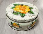 huntley & palmers yellow rose biscuit blik 1950, Verzamelen, Ophalen of Verzenden, Gebruikt, Overige, Overige merken