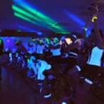 Fitness in Blacklight Glow in the dark Spinning UV spot huur, Nieuw, Fitness in blacklight UV Neon Glow in the dark, Ophalen