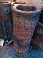 Mooie stenen bloembakken terracotta, Tuin en Terras, Ophalen, Gebruikt, Steen, Tuin