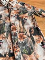 Wild vossen hemd 110-116, Ophalen of Verzenden, Zo goed als nieuw, Jongen, Overhemd of Blouse
