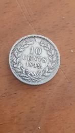 10 cent 1849 willem 2, Postzegels en Munten, Munten | Nederland, 10 cent, Verzenden