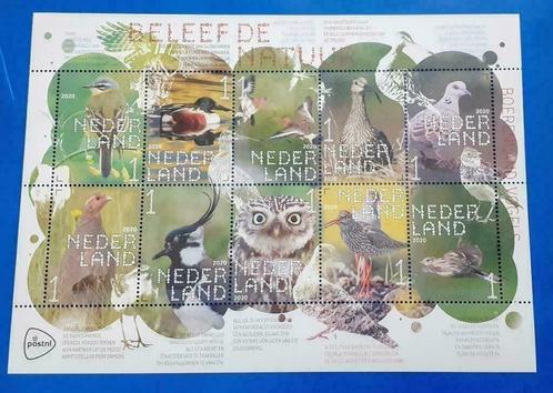 NVPH 3824-33 Beleef de Natuur - Boerenlandvogels - 2020, Postzegels en Munten, Postzegels | Nederland, Postfris, Na 1940, Verzenden