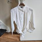 ZGAN RoZU creme blouse met stoffen ceintuur mt 40, Kleding | Dames, Maat 38/40 (M), RO-ZU, Beige, Ophalen of Verzenden