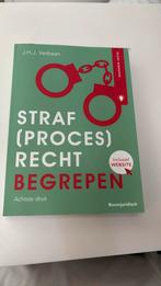 J.H.J. Verbaan - Straf(proces)recht begrepen, Boeken, Ophalen of Verzenden, Zo goed als nieuw, J.H.J. Verbaan