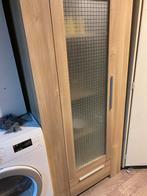 Mooie Vitrinekast met Glazen Deur, Gebruikt, Met lade(s), 25 tot 50 cm, Overige houtsoorten