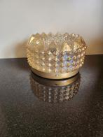 Vintage amberglas plafonnière jaren 60/70 bubble glas, Ophalen of Verzenden, Zo goed als nieuw, Glas, Vintage