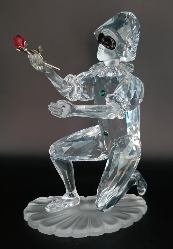 Swarovski jaarstuk Harlekijn, Verzamelen, Swarovski, Zo goed als nieuw, Figuurtje, Ophalen of Verzenden