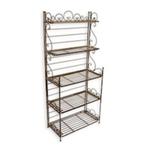 PLANTENREK / ETAGERE / 149 CM HOOG /METAAL / bruin /beige, Tuin en Terras, Ophalen of Verzenden, Nieuw