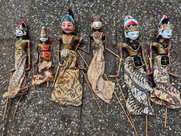 Oude Wajang Poppen Collectie beschikbaar voor biedingen