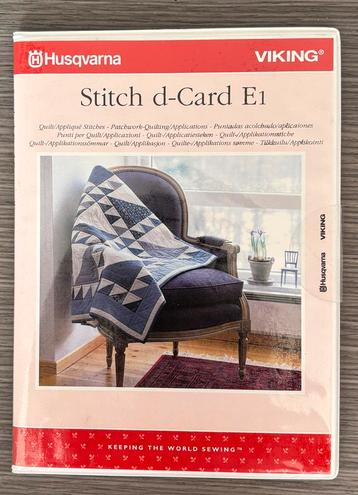 Husqbarna Stich d-card E1 quilten beschikbaar voor biedingen