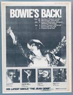 DAVID BOWIE 1972 vintage Advertentie CONCERT Ziggy Stardust, Cd's en Dvd's, Vinyl | Rock, Gebruikt, Ophalen of Verzenden, 12 inch